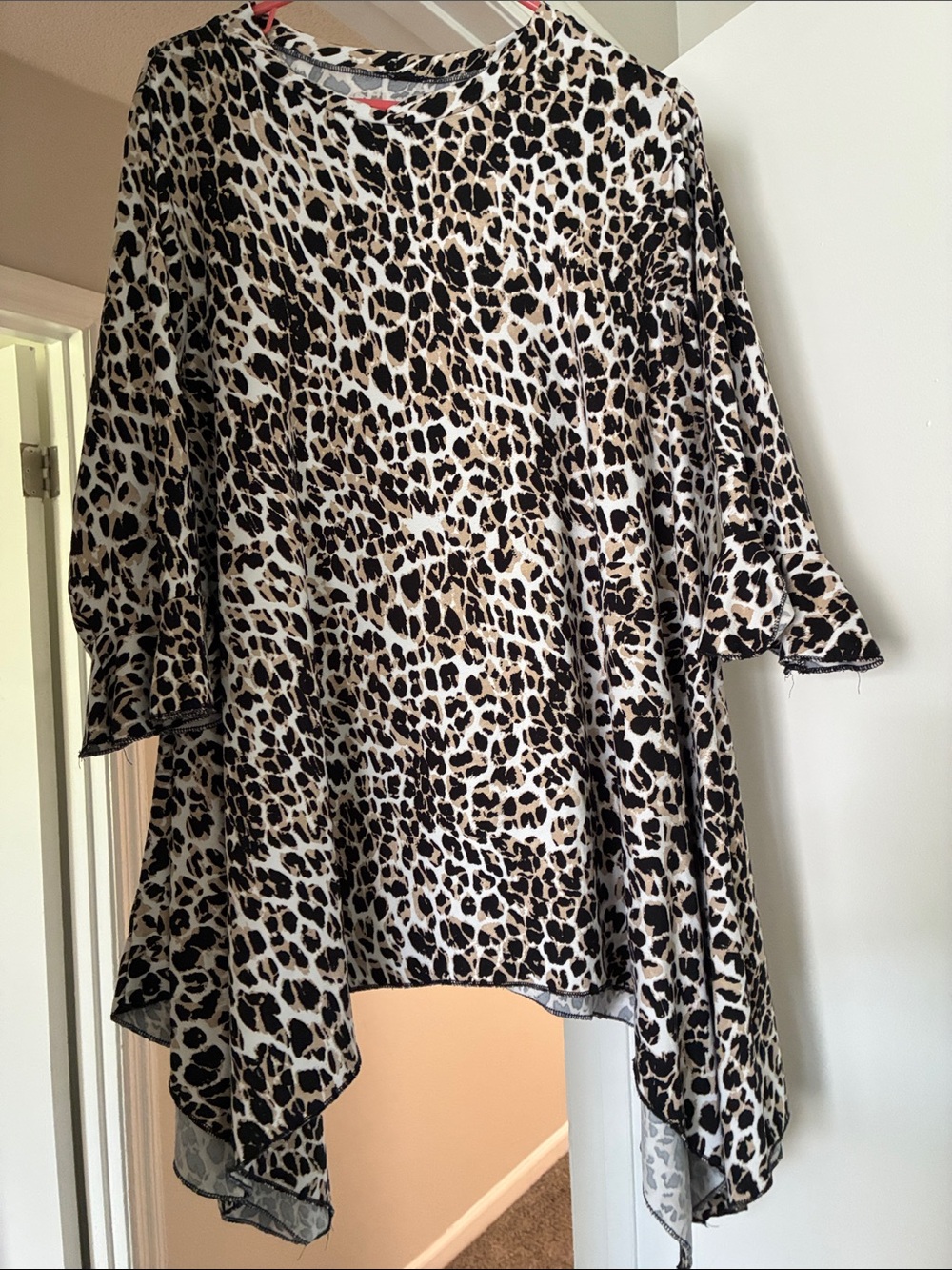 Leopard Print Sharkbite Custom Top